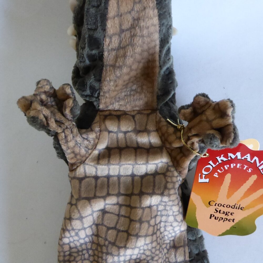 FOLKMANIS BRAND CROCODILE ALLIGATOR HAND PUPPET (NEW WITH TAGS) - Picture 11 of 16